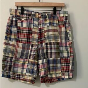 Ralph Lauren Red and Blue Flat Front Shorts